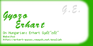 gyozo erhart business card